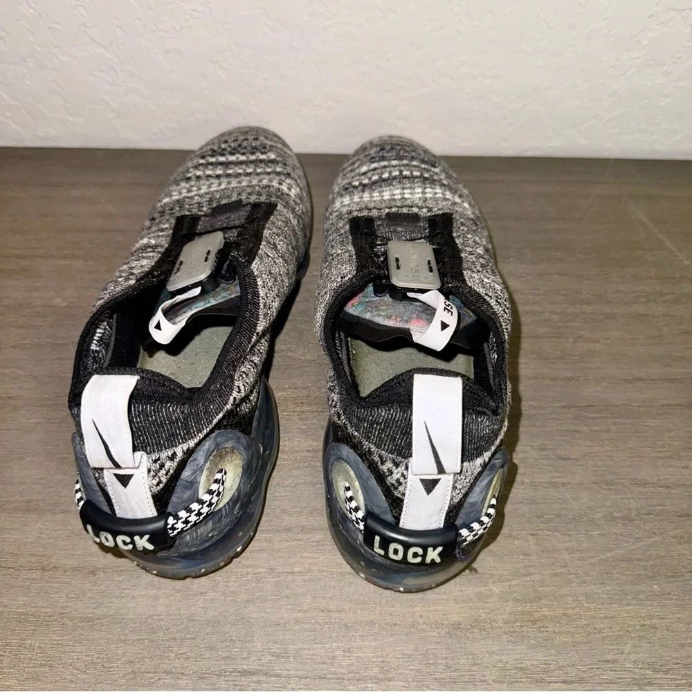 Nike Men’s Air VaporMax 2020 Flyknit, Black/Black/White, Size 10.5 - Picture 6 of 12